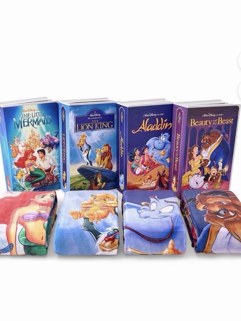 Disney VHS throw blankets complete collection